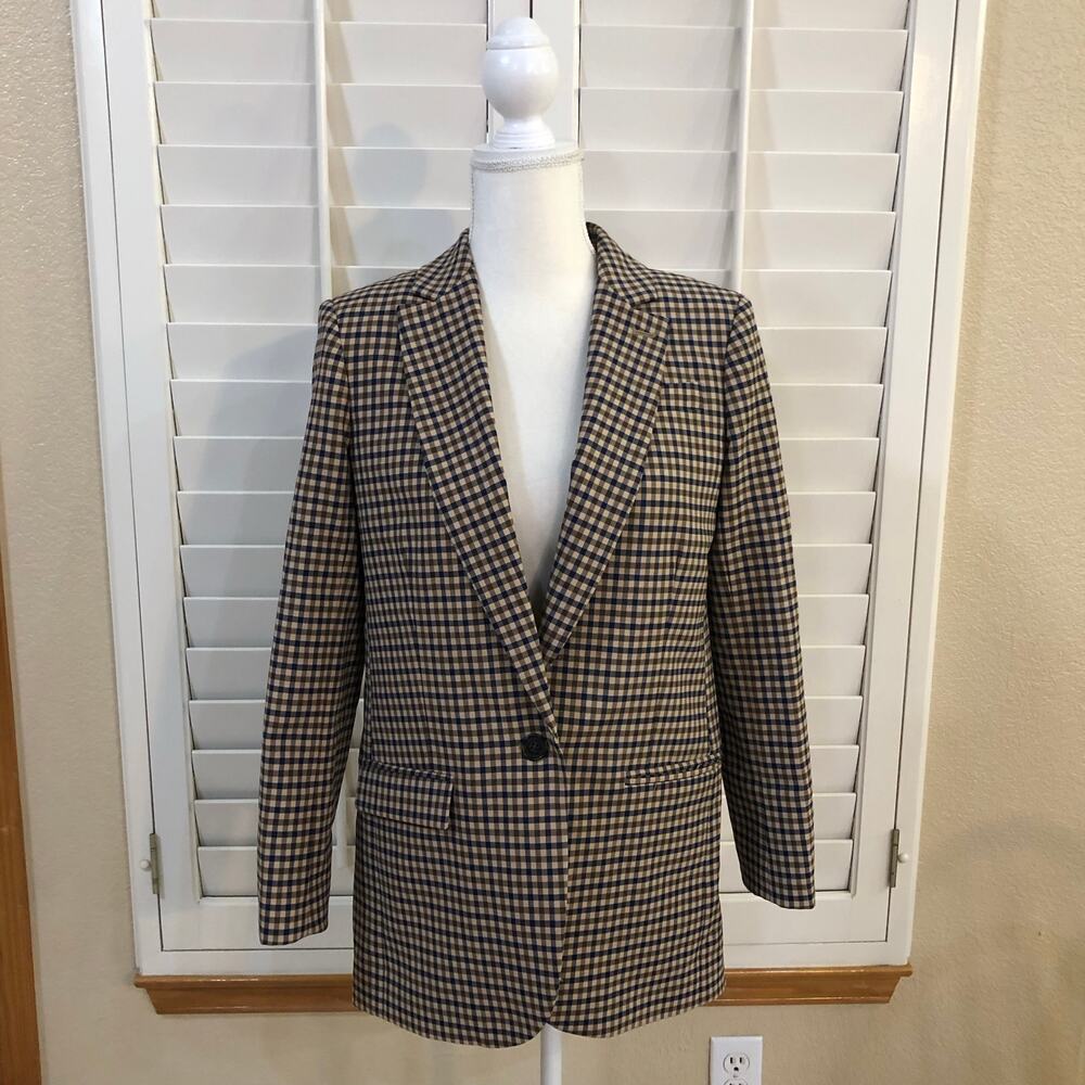 J. Crew Alfie Italian Wool Plaid Blazer - Picture 3 of 11